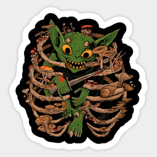 Rotten core Goblin Sticker